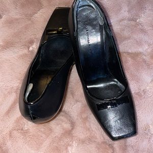 Balenciaga leather black high heels